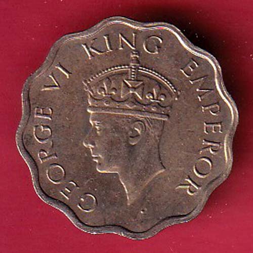 british india 1941 one anna george vi coin –f8702 - Image 2