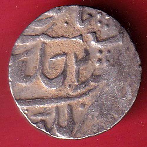 mughals farrukhsiyar lucknow mint one rupee silver coin – FC7184 - Image 2