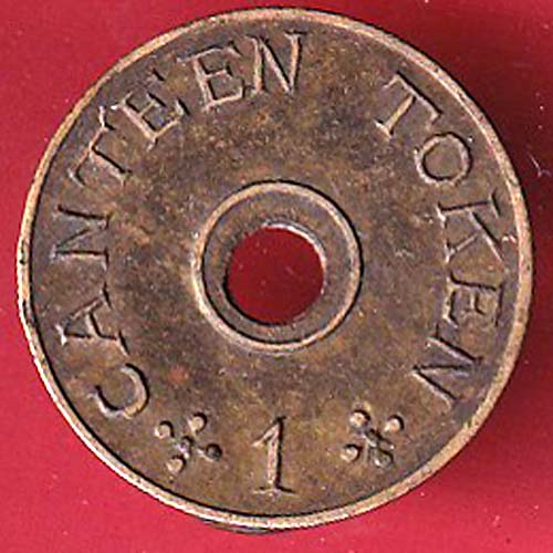 Canteen Token : M.S. Umaid Mills Ltd. Pali Canteen token - 1 – FC7188