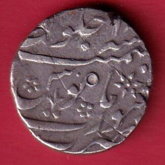 mughals aurangzeb surat mint one rupee silver coin - FC7218