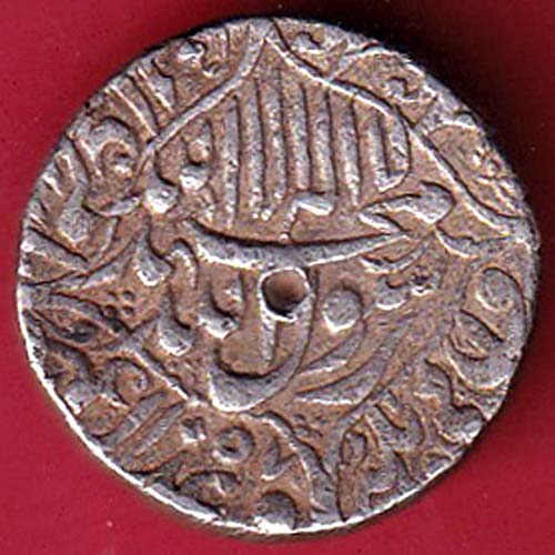 "RARE VERIETY" mughals jahangir surat mint one rupee silver coin :- FC7249 - Image 2