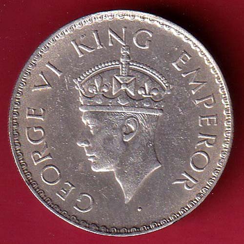 BRITISH INDIA 1940 BOMBAY MINT GEORGE VI ONE RUPEE BEAUTIFUL SILVER COIN – FC7282 - Image 2