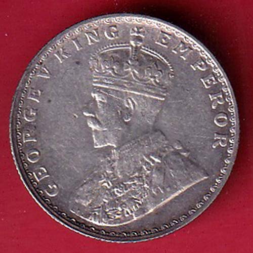 British India king geoge v 1936 HALF Rupee silver coin – FC7285 - Image 2