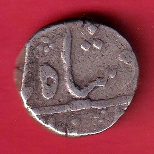 broach state cross mark one rupee silver coin :- FC7330 - Image 2