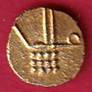 "RARE VERIETY" Malabar Vira raya beautiful gold fanam – FC7379