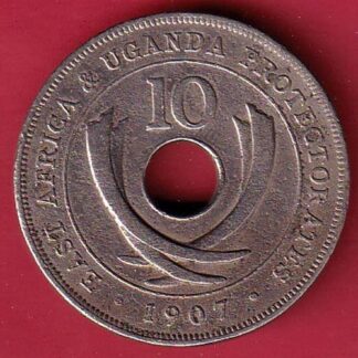 East Africa 1907 ten Cents - Edward VII coin – FC7477