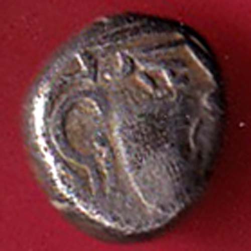Ancient India Vallabhi Dynasty Kings Poratrait silver coin- F8842
