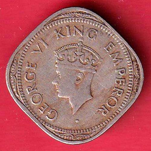 british india 1946 george vi two annas coin- F8875 - Image 2
