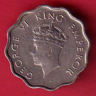 british india 1939 one anna george vi coin- F8876