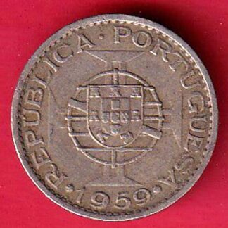 PORTUGUESE INDIA GOA 1 CENTAVOS 1959 COIN- F8811