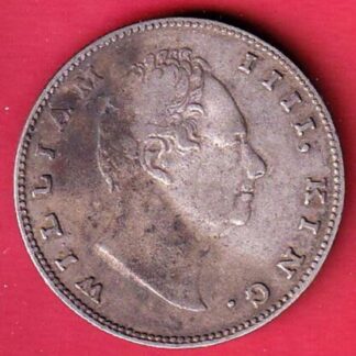 EAST INDIA COMPANY 1835 WILLIAM IIII KING GEORGE ONE RUPEE SILVER COIN – FC7568