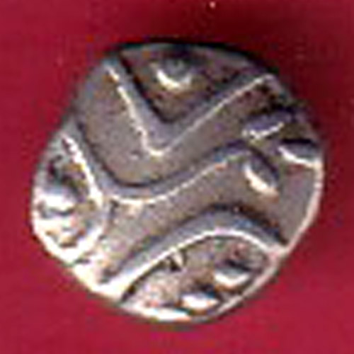 TRAVANCORE STATE RAJARAM VERMA IV SILVER CHUKRAM COIN :-FC7585 - Image 2