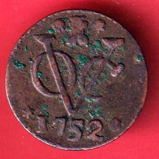 Netherlands East Indies 1752 VOC Duit Coin  - FC7682
