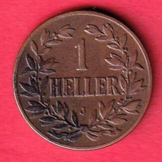 Deutsch Ostafrika 1908 ONE Heller copper coin-F9089