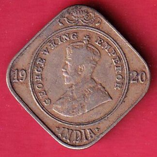 Birtish India 2 Annas - George V 1920 Coin– F8964