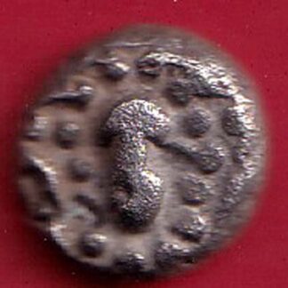 ANCIENT INDIA GADHAYA DYNASTY KING PORTRAIT COIN-  f8993