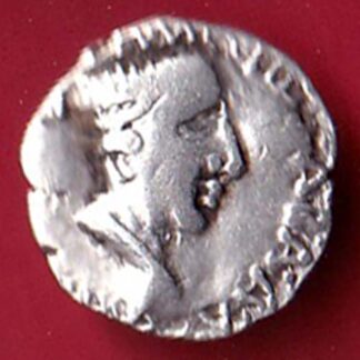 "BEAUTIFUL CONDITION" ANCIENT INDIA NAHAPAN DYNESTY KINGS PORTRAIT SILVER COIN :-F9021