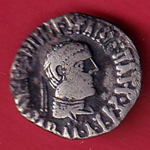 Indo-Greek Kingdom Apollodotus II 1 Drachma SILVER coin-:-F9052