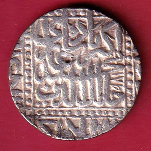 MUGHALS AKBAR AGRA MINT ONE RUPEE RARE SILVER COIN-F9097 - Image 2