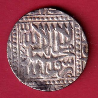 MUGHALS AKBAR AGRA MINT ONE RUPEE RARE SILVER COIN-F9097