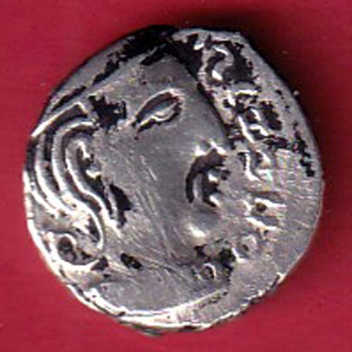 ANCIENT INDIA KSHATRAP DYNASTY KINGS PORTRAIT RARE SILVER Beautiful Coin :- FC7837