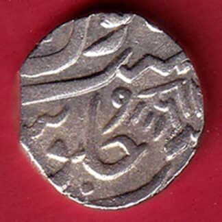 "RARE" baroda state aanand rao petlad mint devnagari one rupee silver coin   :- FC7944