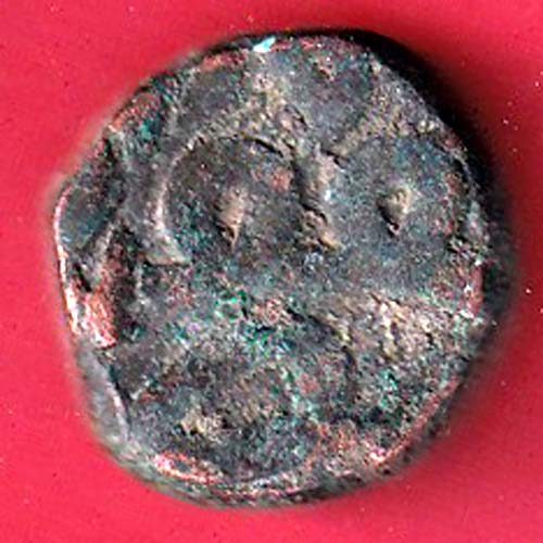 mughals akbar half dam copper coin - FC7982 - Image 2