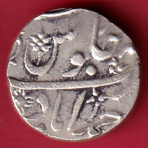 BOMBAY PRESIDENCY AH 1243 INO AKBARSHAH ONE RUPEE SILVER COIN – FC8011 - Image 2