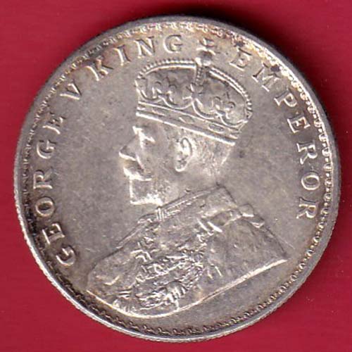 BRITISH INDIA 1917 GEORGE VI KING ONE RUPEE SILVER COIN – FC8012 - Image 2