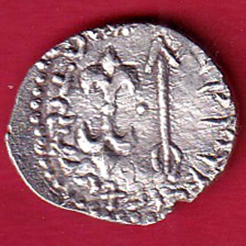 "BEAUTIFUL CONDITION" ANCIENT INDIA NAHAPAN DYNESTY KINGS PORTRAIT SILVER COIN - FC8023 - Image 2