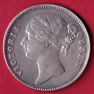 EAST INDIA COMPANY 1840  DIVIDED LEGENDVICTORIA QUEEN ONE RUPEE SILVER COIN   - FC8028