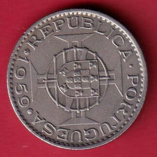 Portuguese india 6 Escudos 1959 coin- f9159