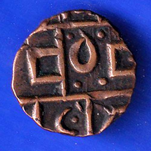 BHUTAN DEB COPPER COIN–f9176