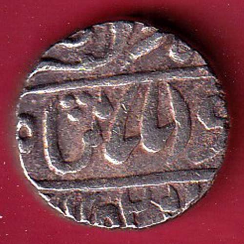 JHALAWAR STATE INO.QUEEN VICTORIA MADHAN SINGH COMPLET JHALAWAR MINT NEW MADAN SHAHUI SERIES RY26 ONE RUPEE SILVER COIN –F9204 - Image 2