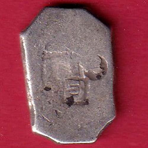 ANCIENT INDIA MAURYAN PERIOD MAGADH DYNASTY ANIMAL STANDING SILVER PUNCHMARK – F9298 - Image 2