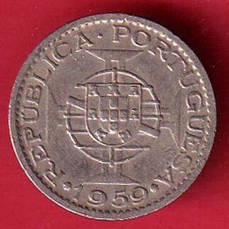 PORTUGUESE INDIA GOA 60 CENTAVOS 1959 COIN – FC8189