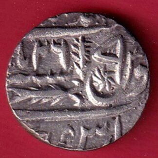 awadh state ah 1232/ ry 26  ino shahalam ii asaf- ud- daula gita bareli mint one rupee silver coin - FC8224