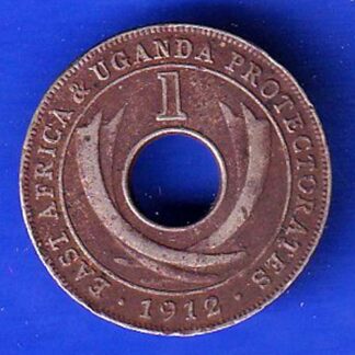 East Africa & Uganda Protectorates 1912 George v one Cents Rare coin - FC8232