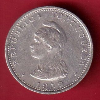 “UNC’  Portuguese India Uma rupee 1912 BEAUTIFUL SILVER COIN- FC8305