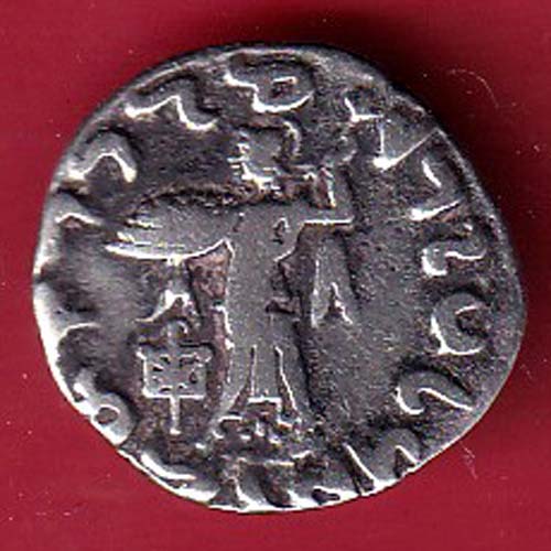 Indo-Greek Kingdom Apollodotus II 1 Drachma SILVER coin– FC8330 - Image 2