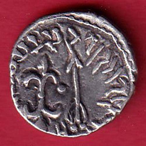 ANCIENT INDIA NAHAPAN DYNESTY KINGS PORTRAIT SILVER COIN– FC8340 - Image 2