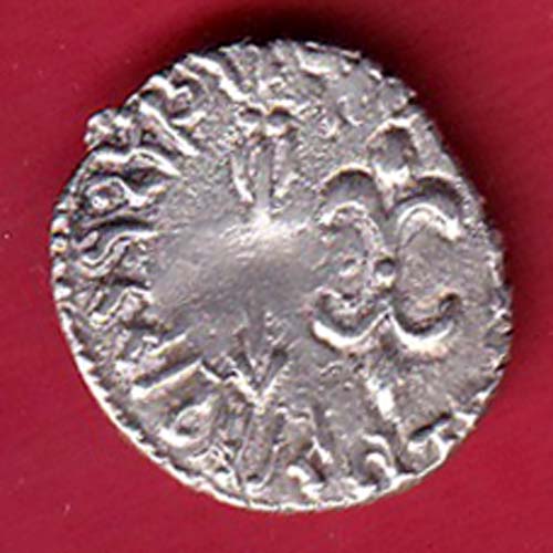ANCIENT INDIA NAHAPAN DYNESTY KINGS PORTRAIT SILVER COIN– FC8349 - Image 2