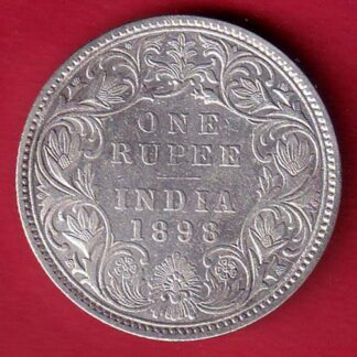 british india 1898 victoria empress one rupee silver coin – FC8351