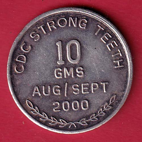 TOKEN: CDC STRONG TEETH 10 GMS AUG/SEPT 2000 – FC8360