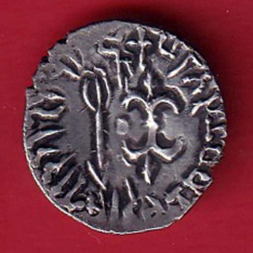 ANCIENT INDIA NAHAPAN DYNESTY KINGS PORTRAIT SILVER COIN– FC8369 - Image 2