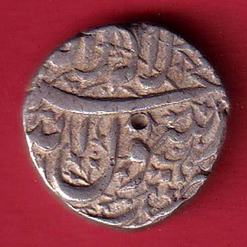 Mughals Jahangir Ahmednagar Mint One Rupee Silver coin- FC8385
