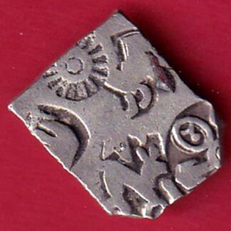 ANCIENT INDIA MAURYAN PERIOD ANIMAL STANDING MAGADH DYNASTY SILVER PUNCHMARK - FC8392