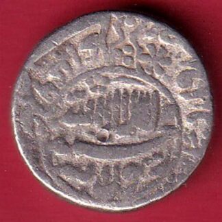 mughals shahjahan delhi mint one rupee beautiful silver coin –OO5352