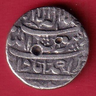 mughals shahjahan ahmedabad mint one rupee silver coin –OO5358