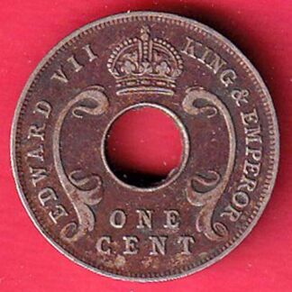 East Africa 1909 one Cents – Edward VII coin –OO5417